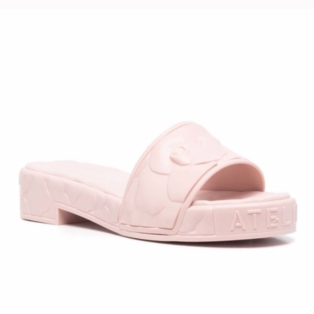 NIB VALENTINO GARAVANI ATELIER slides in Rose Quartz 39